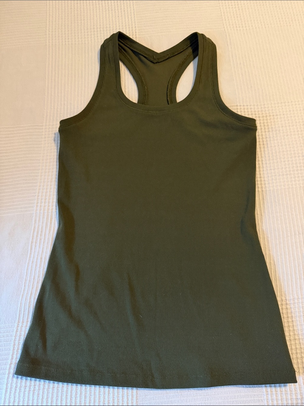 DSG Olive Green Racerback Ribbed Tank